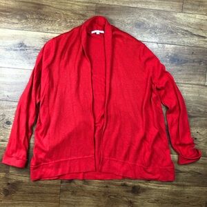 Gap Red Open Front Cardigan